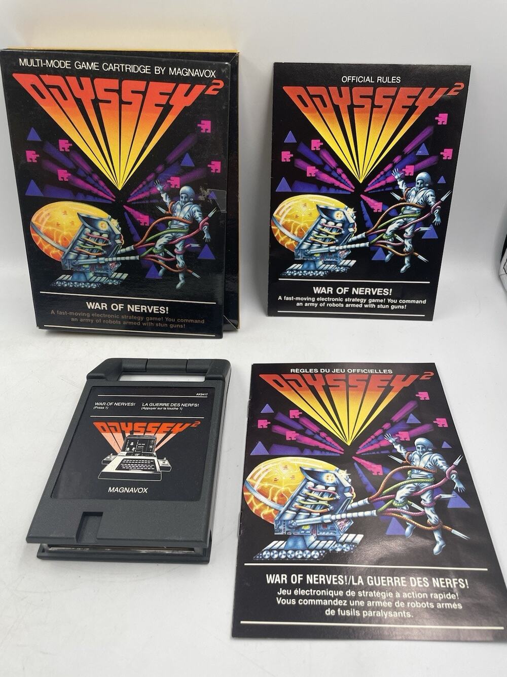 Magnavox Odyssey 2 War Of Nerves CIB-Tested-In Great Condition!-Rare